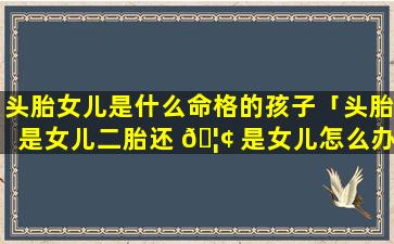 头胎女儿是什么命格的孩子「头胎是女儿二胎还 🦢 是女儿怎么办 🍁 」